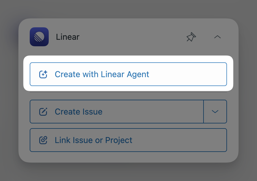 Create a new Linear issue automatically with the Linear Agent