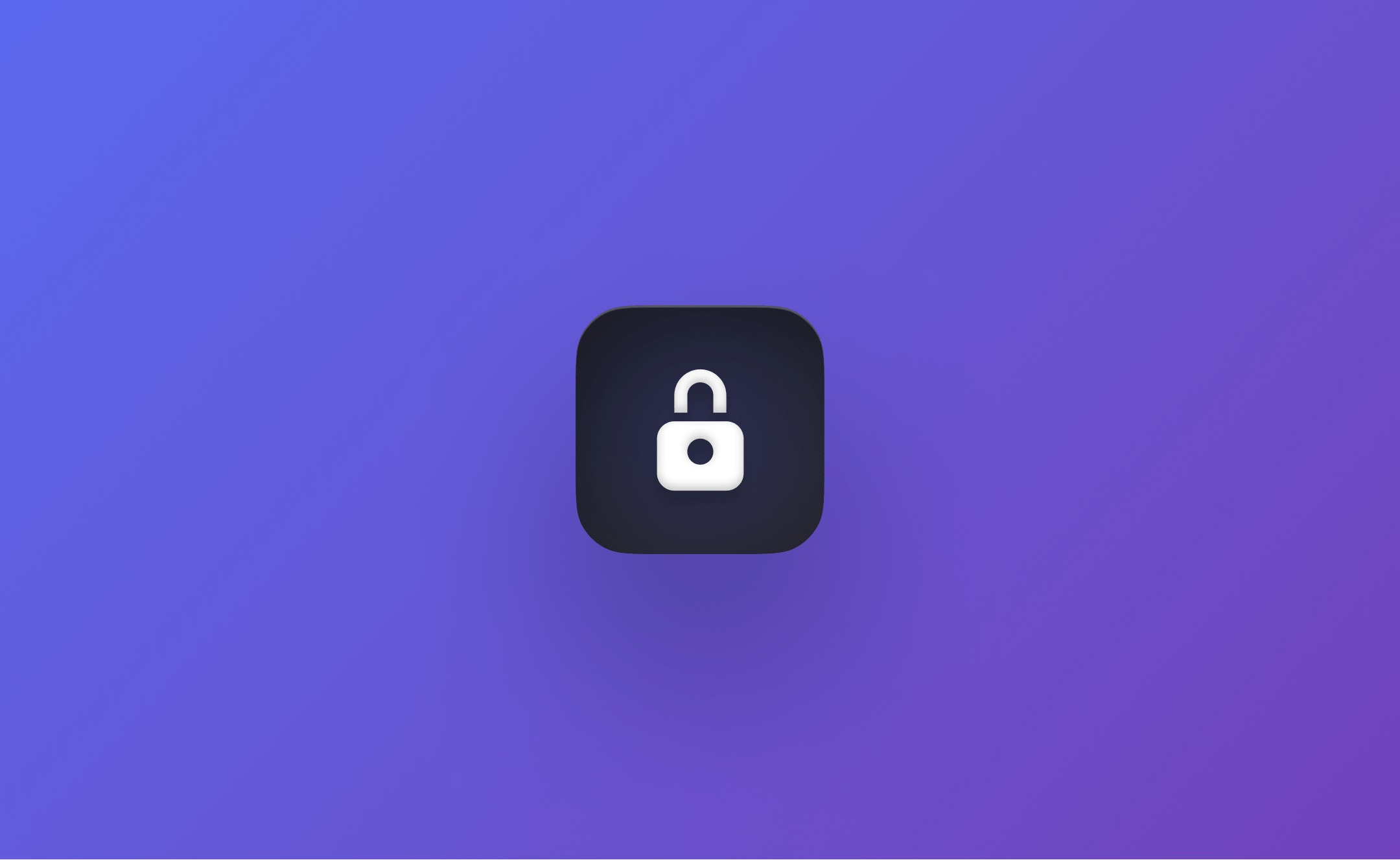 Lock icon for the security page