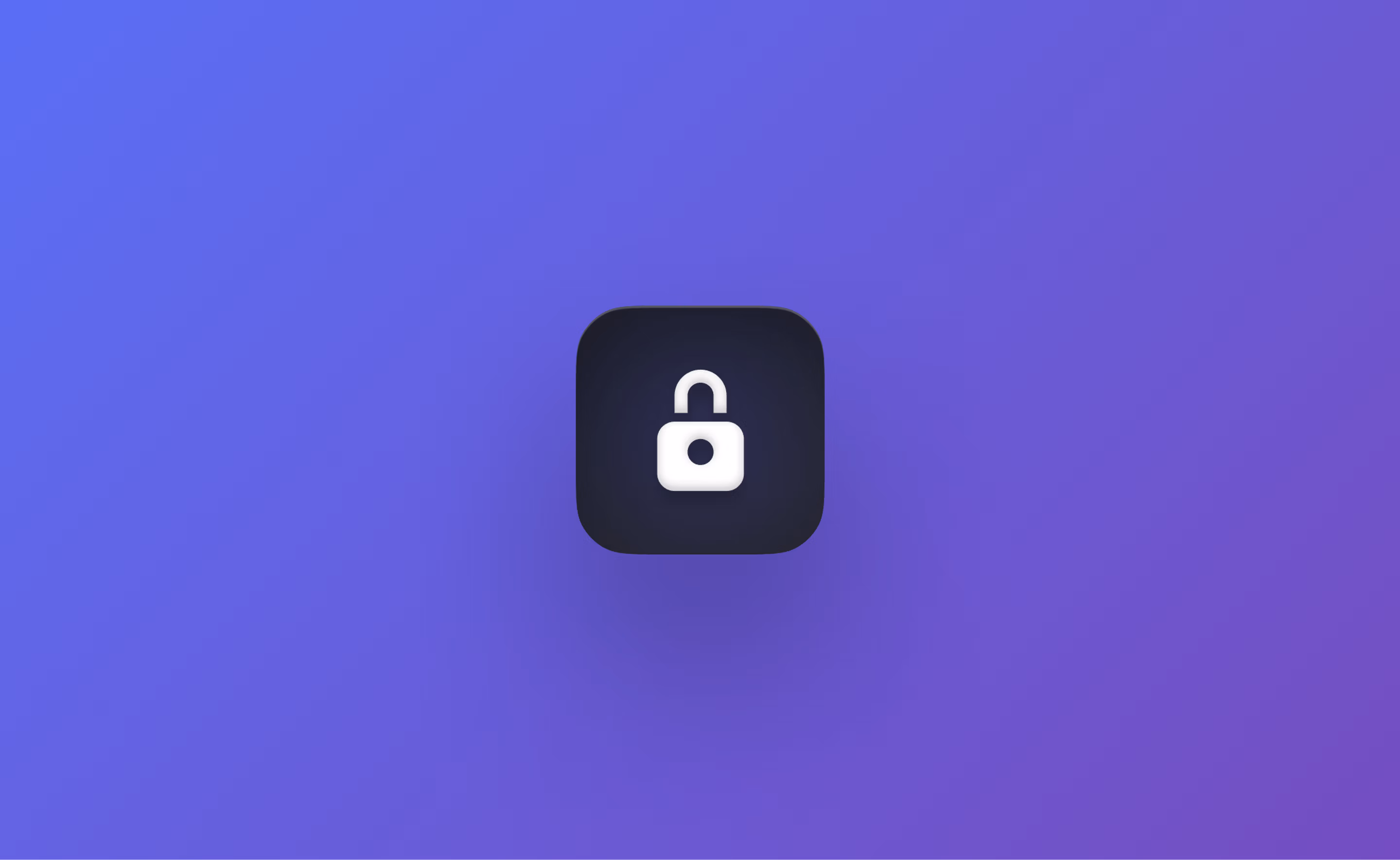 Lock icon for the security page