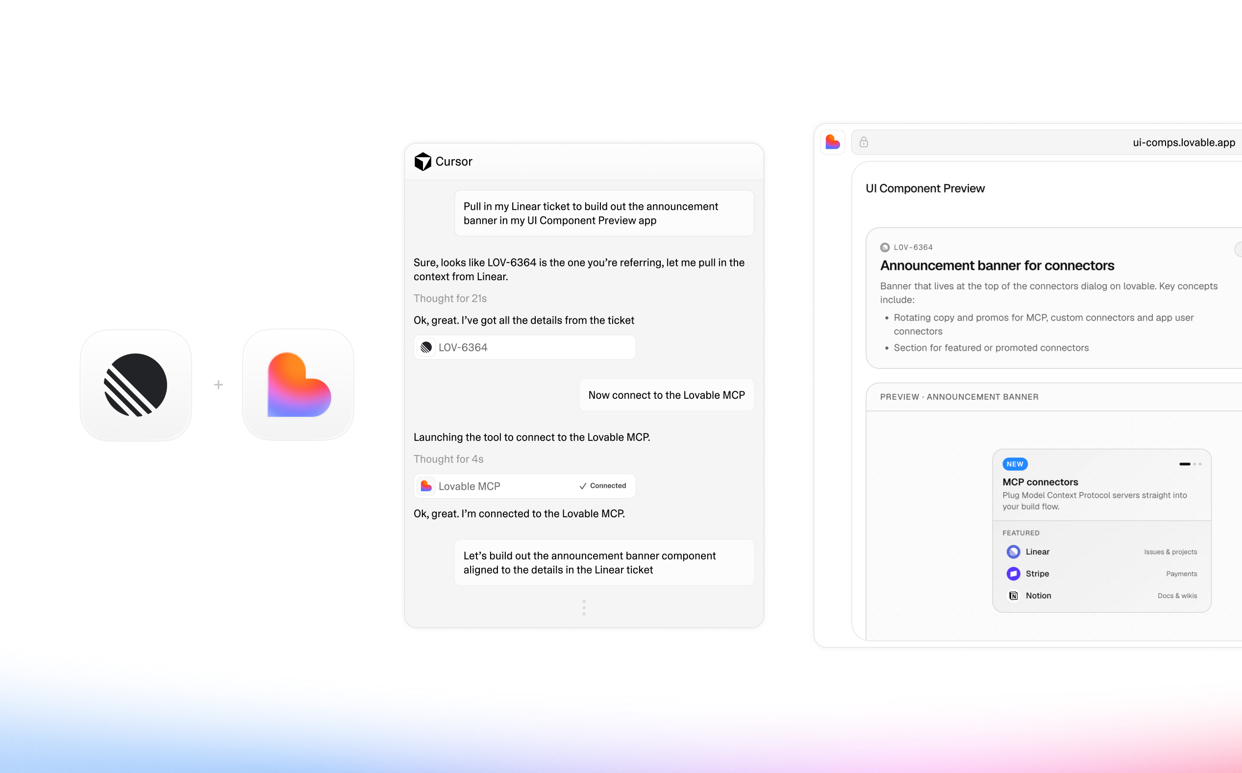 Lovable workflows to Linear