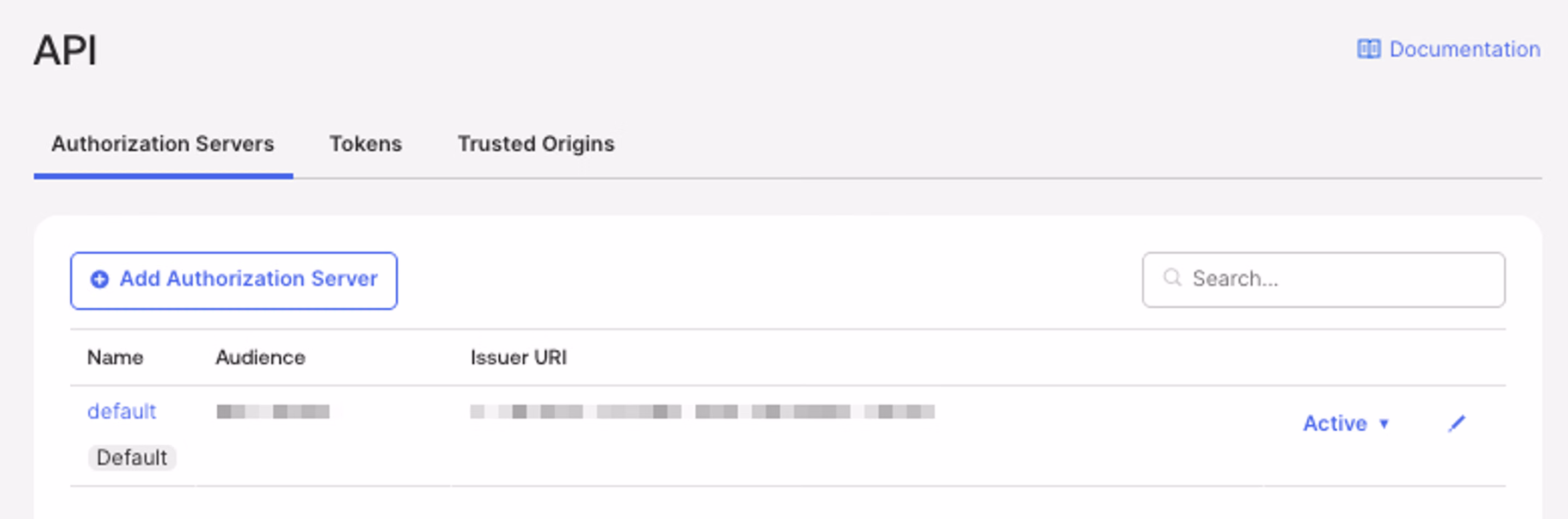 Okta API Settings for Authorization Server Issuer URL