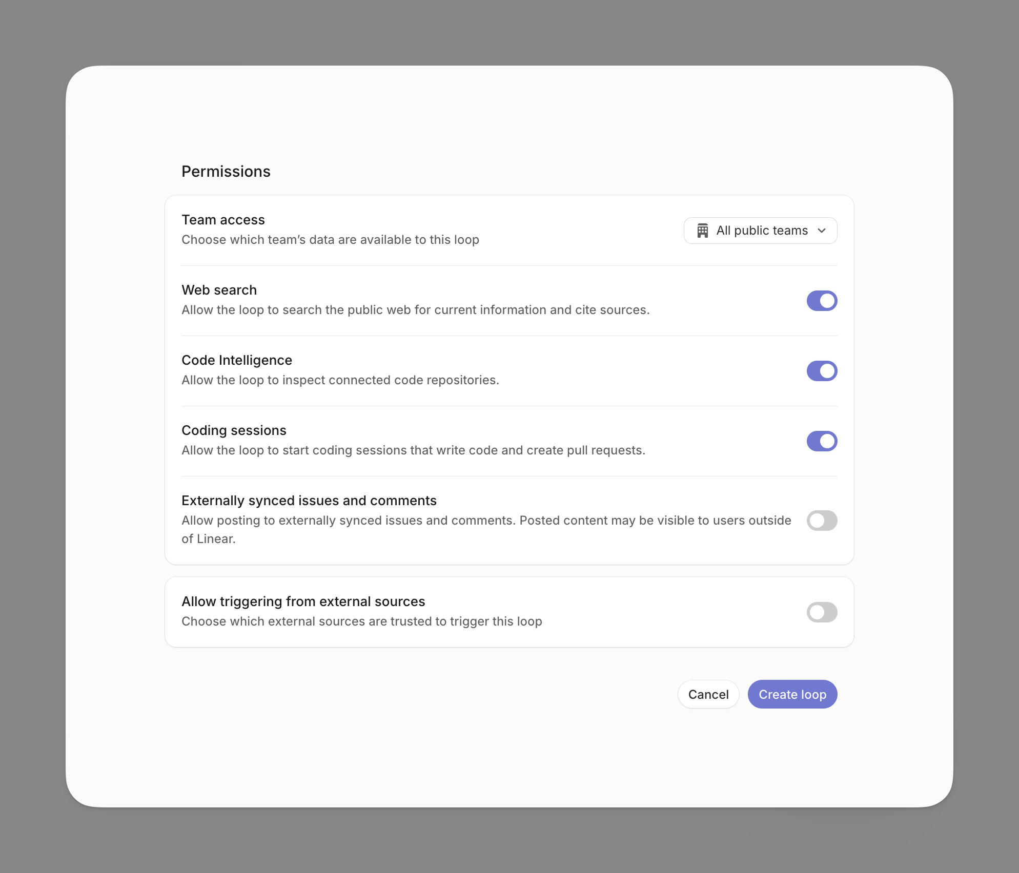 Loop Permissions
