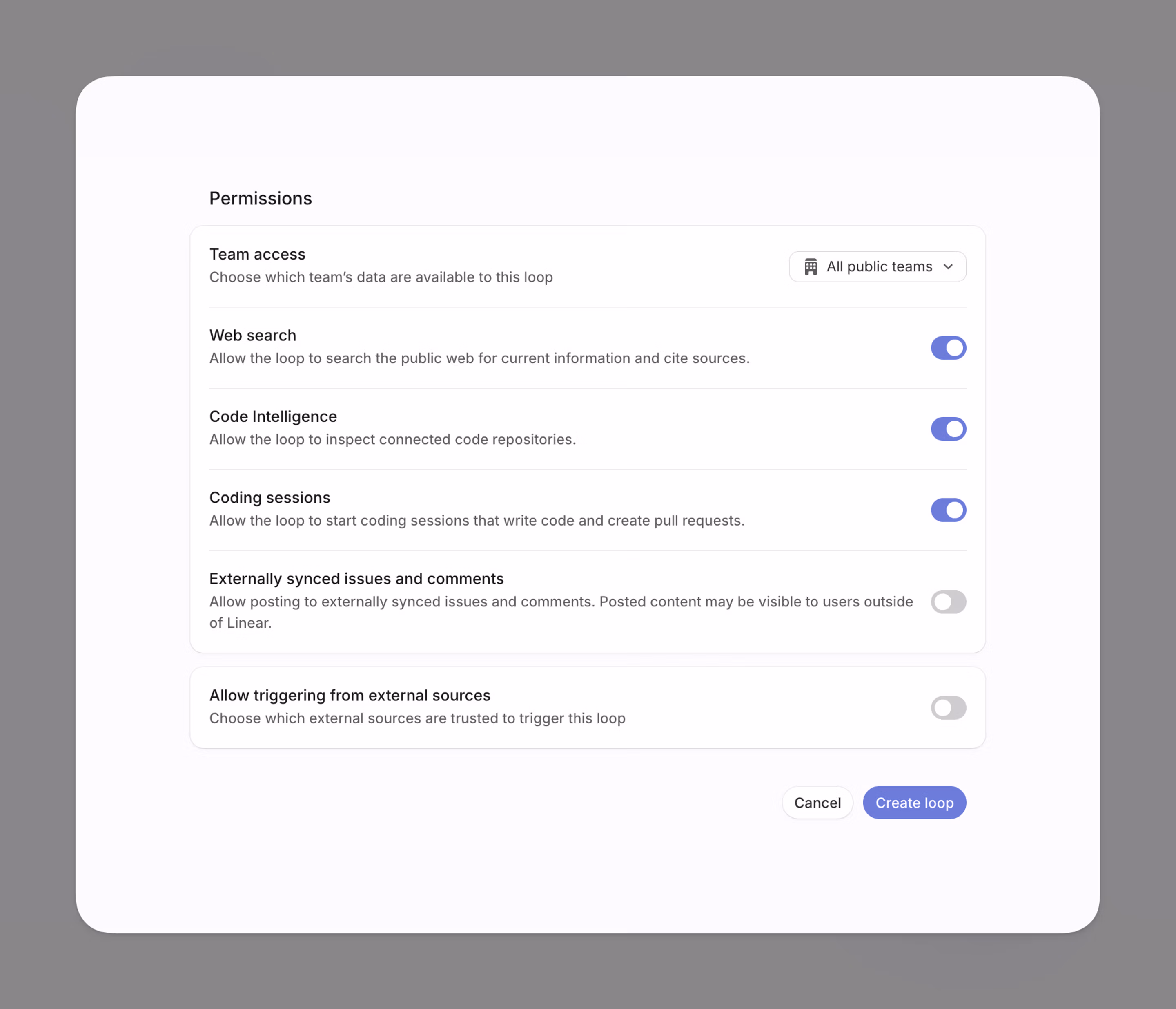 Loop Permissions