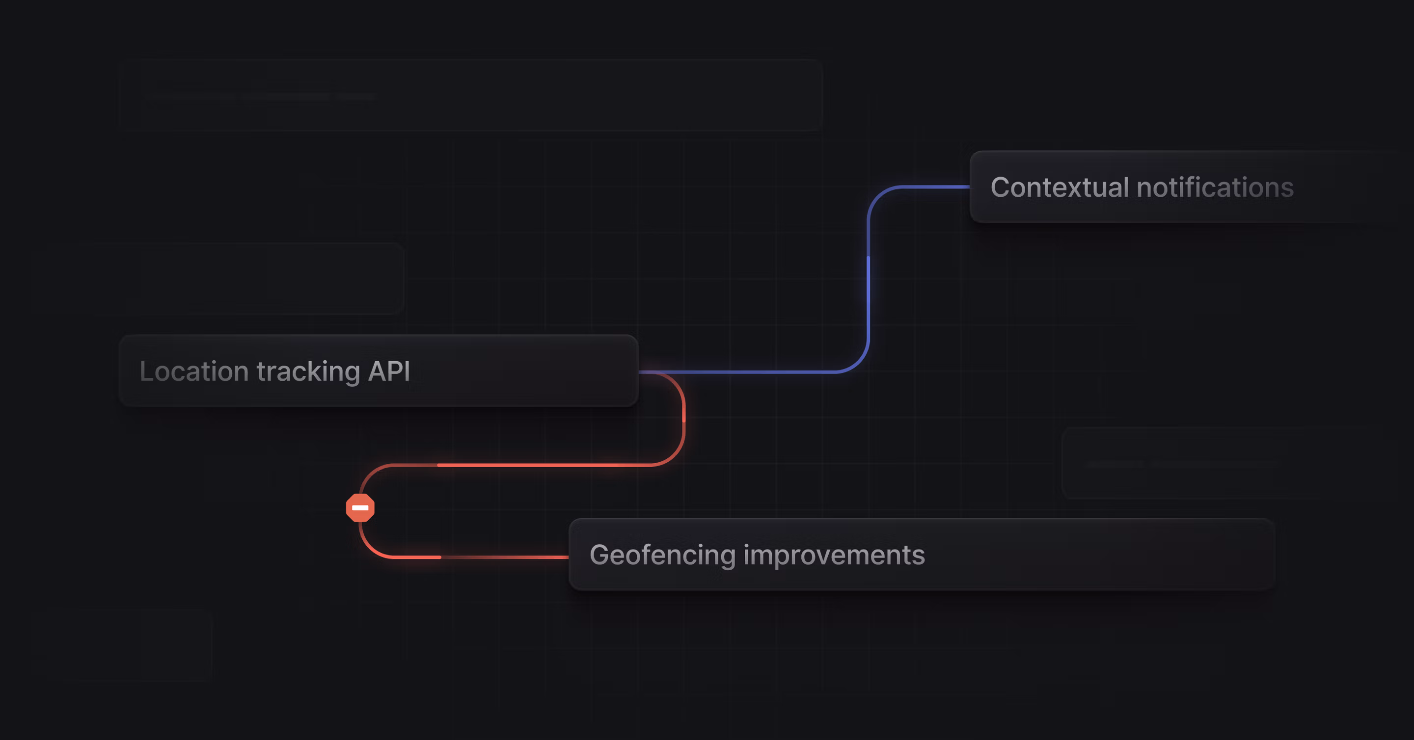 stylized image of lines connecting projects with dependencies
