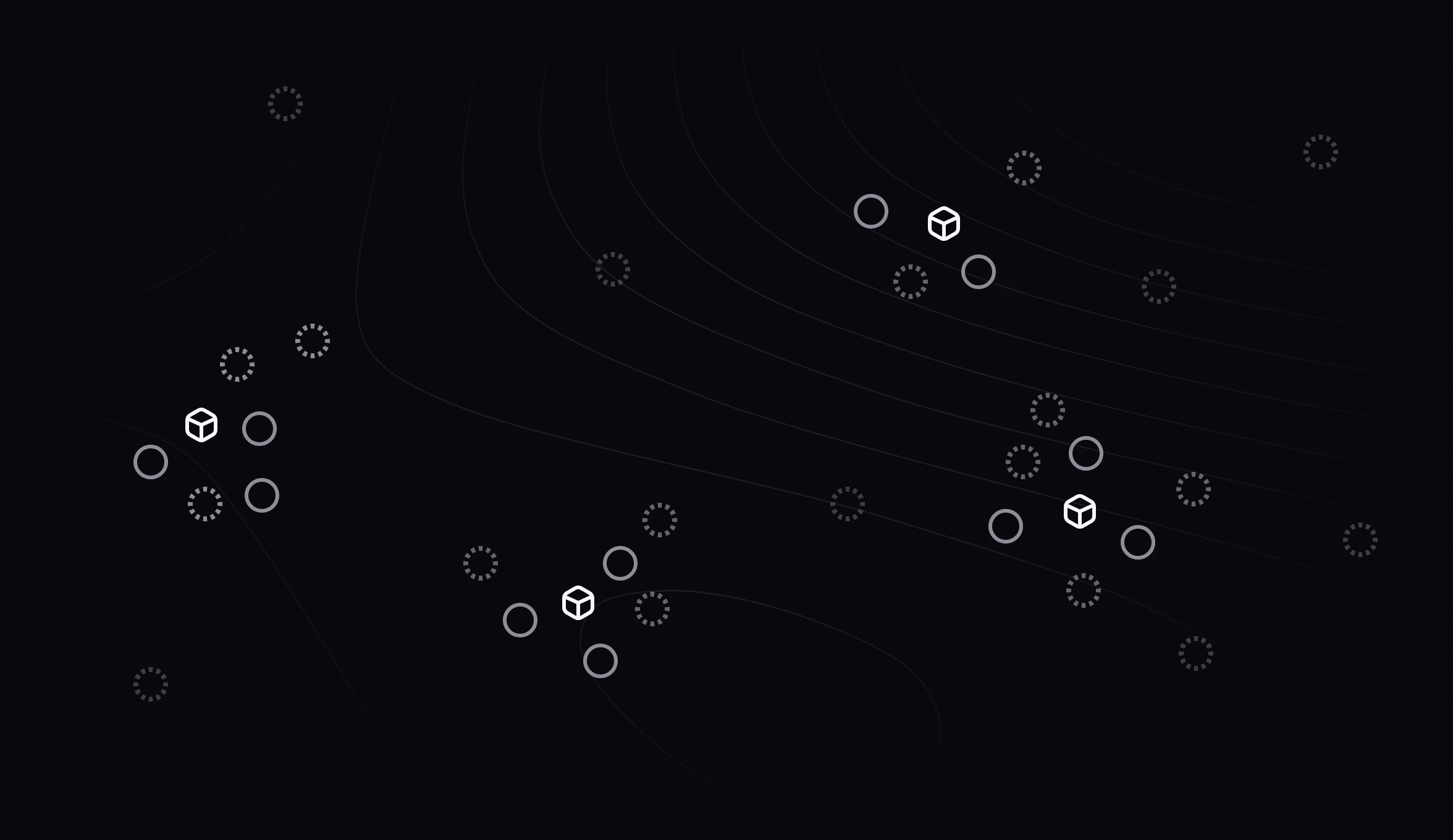 Abstract illustration of issues mapped around projects