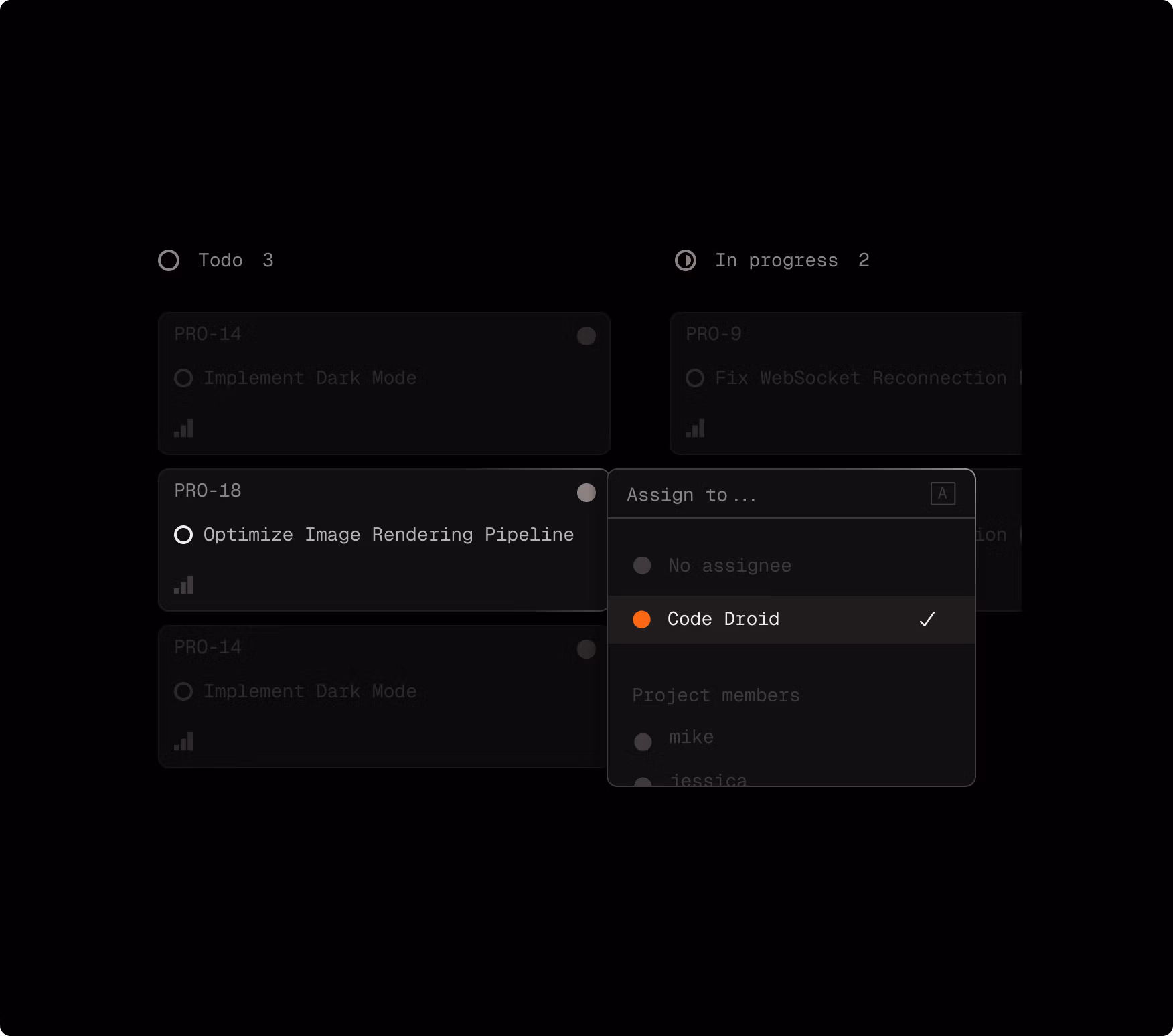Assign work to Code Droid agent directly within Linear.