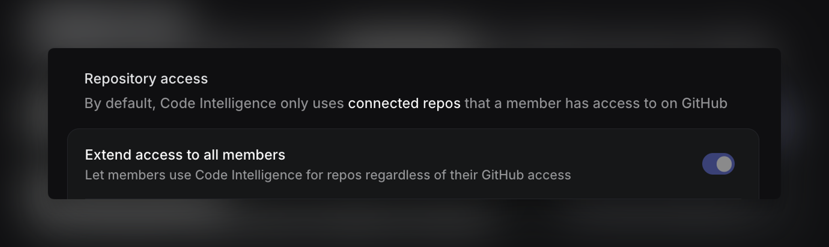 Extend Code Intelligence access to all members