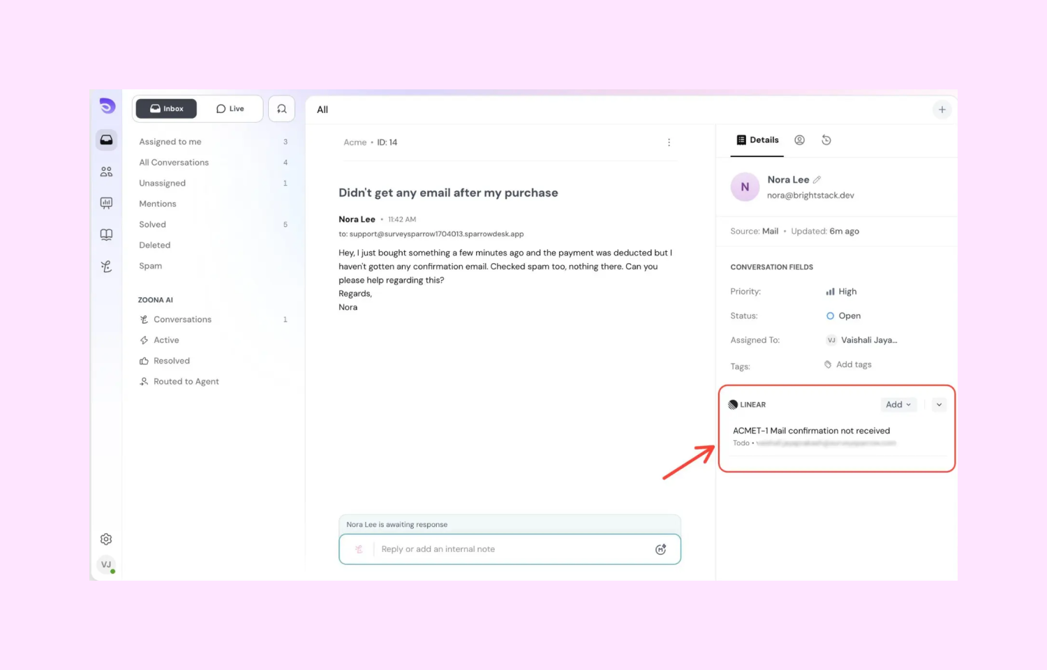 View Linked Issues in the Conversation