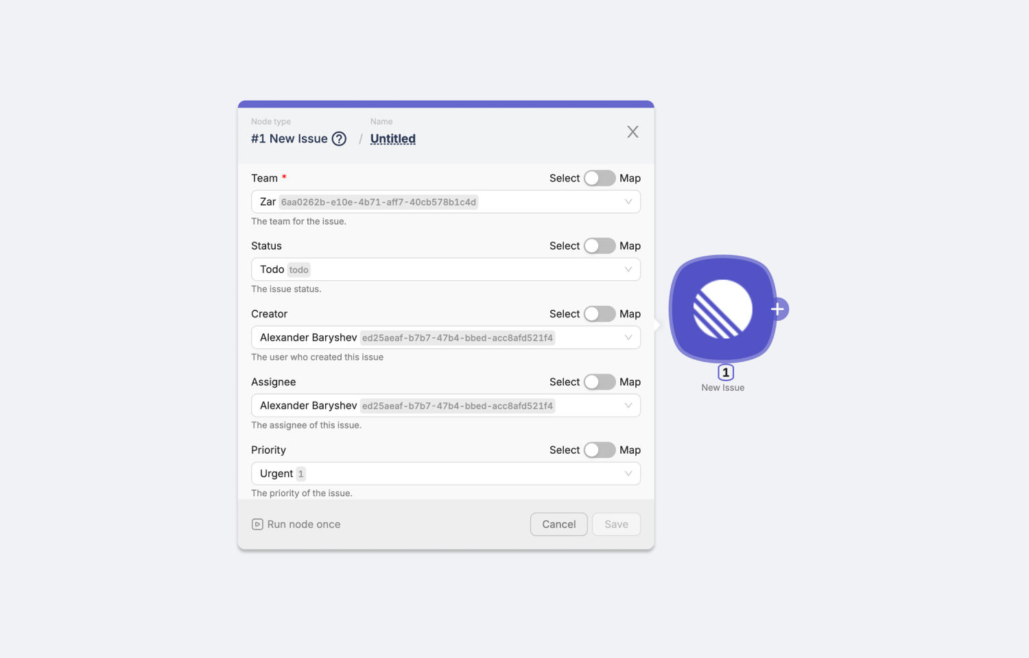 Trigger options on Latenote