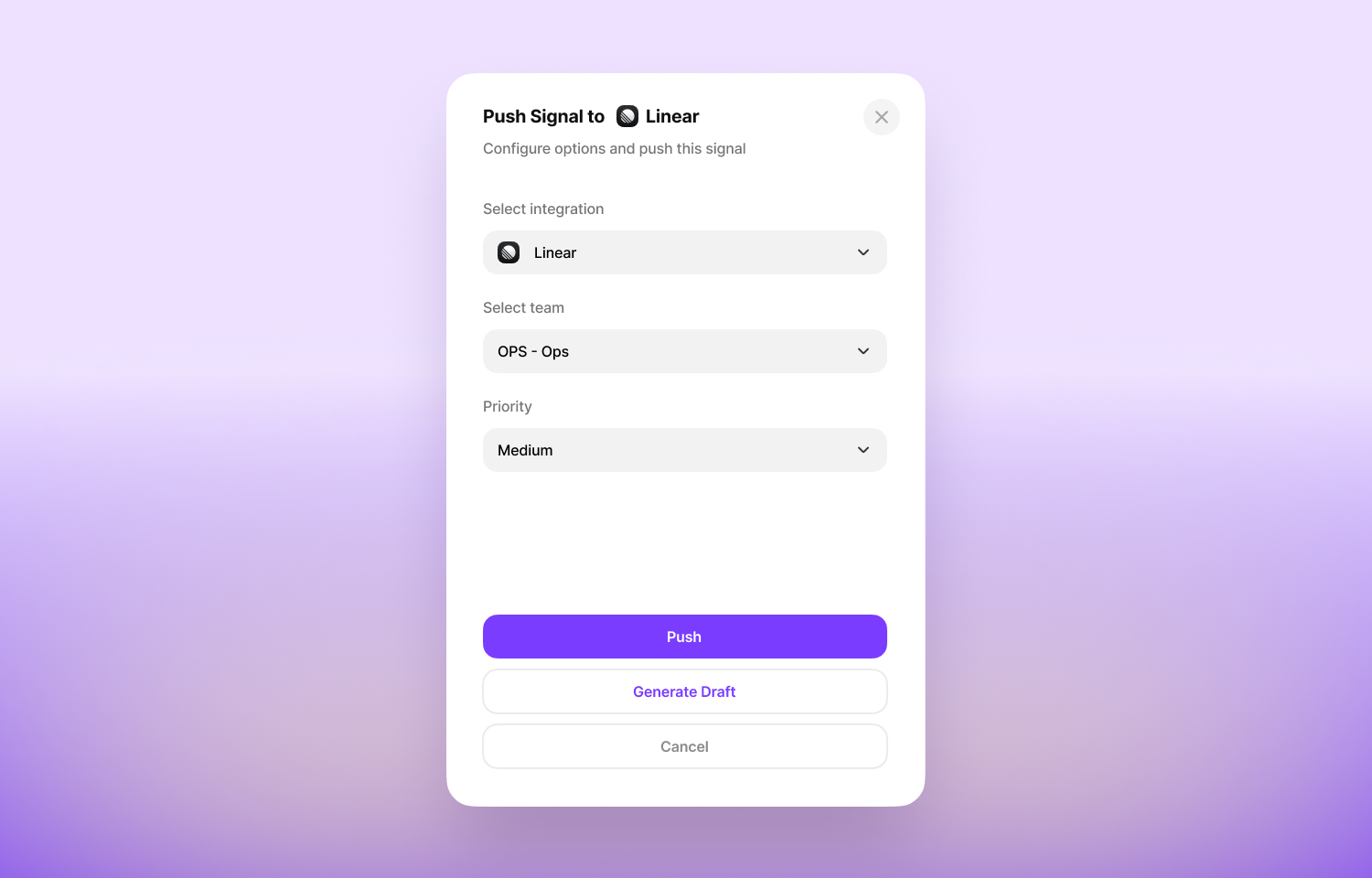 Push your Signals into Linear