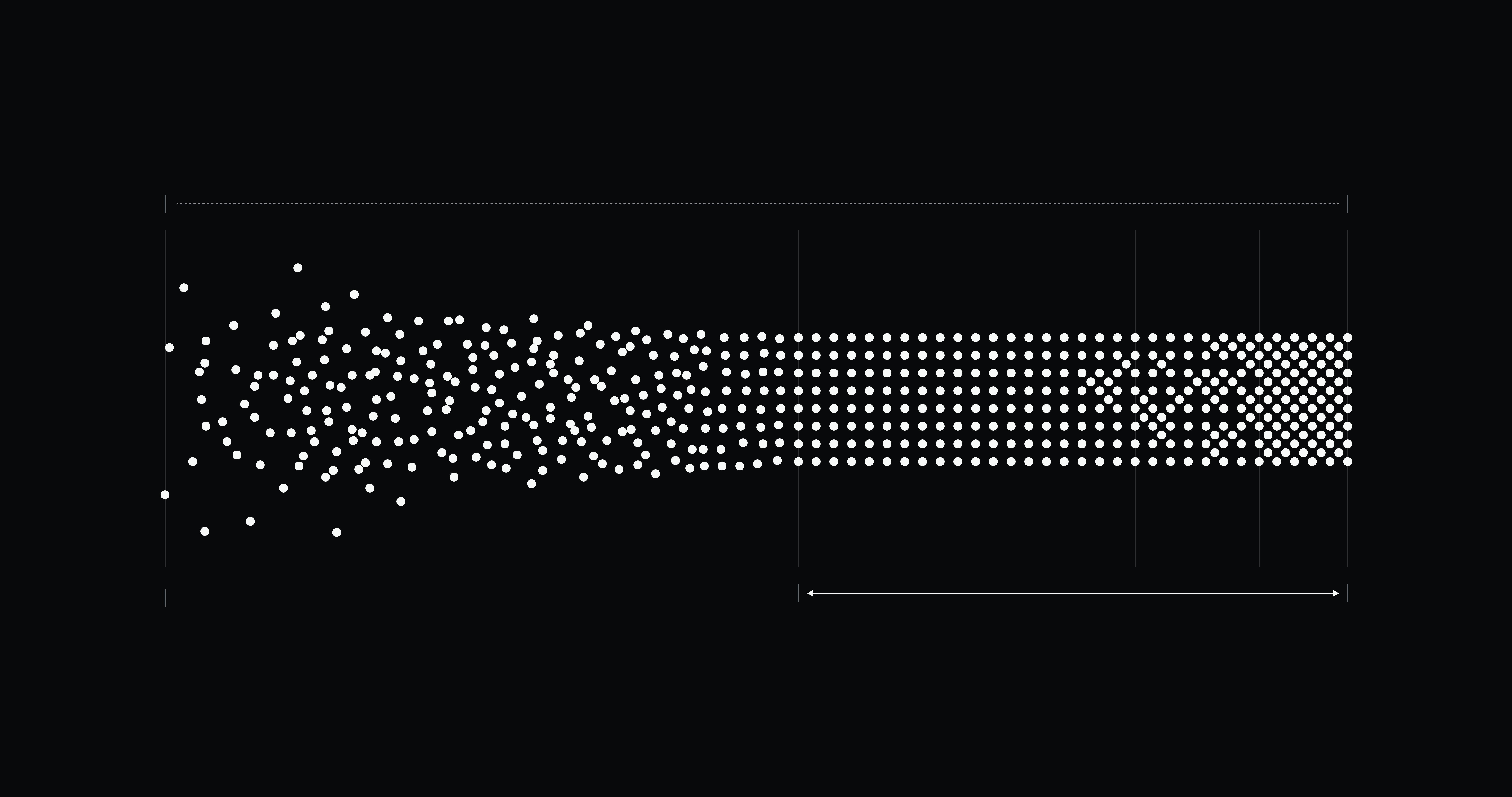 An abstract image visualizing noise and signal