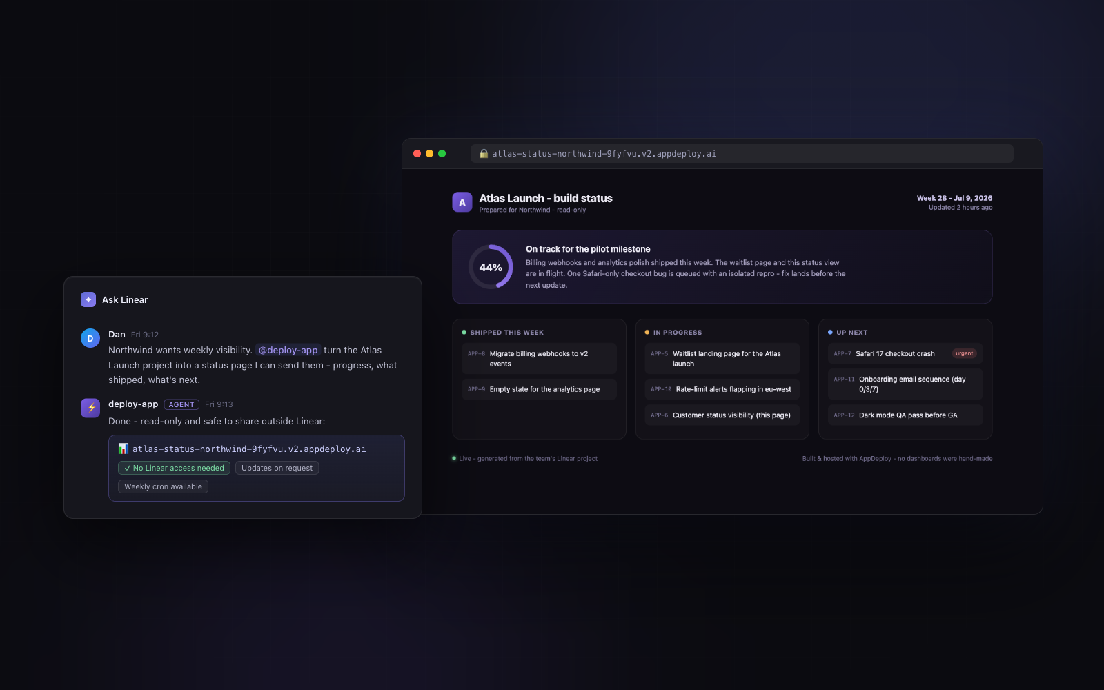 appdeploy interface