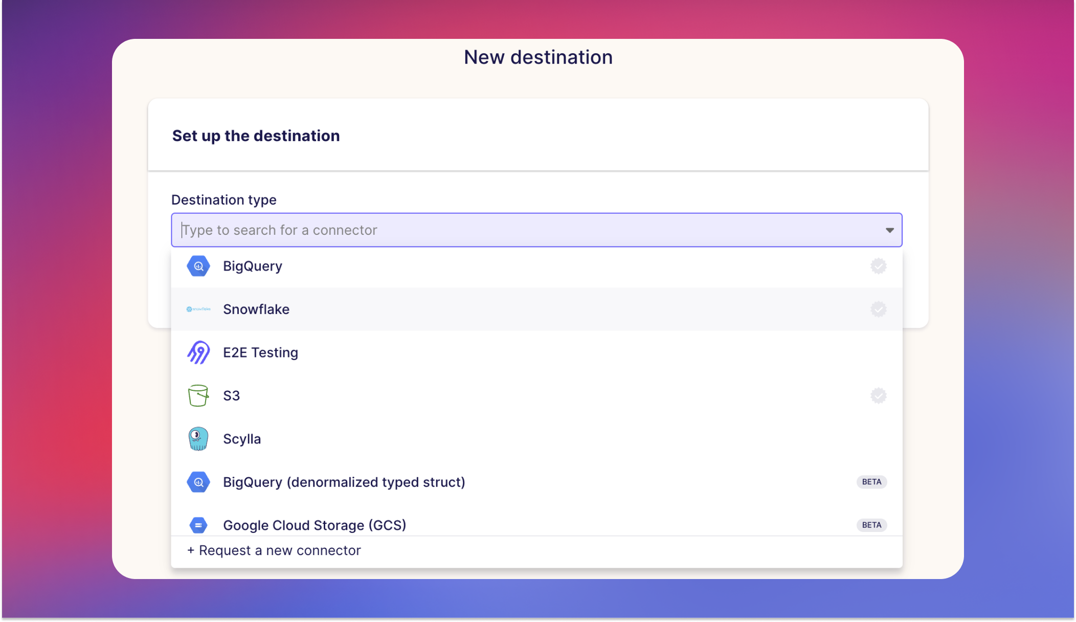 Destinations in Airbyte