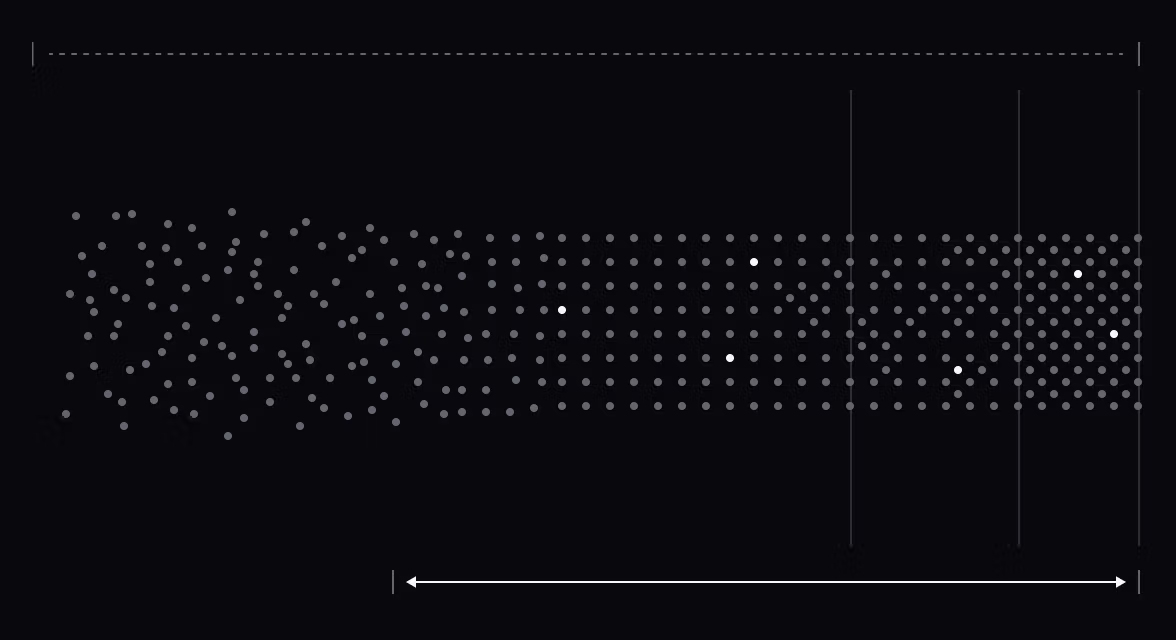An abstract image visualizing noise and signal