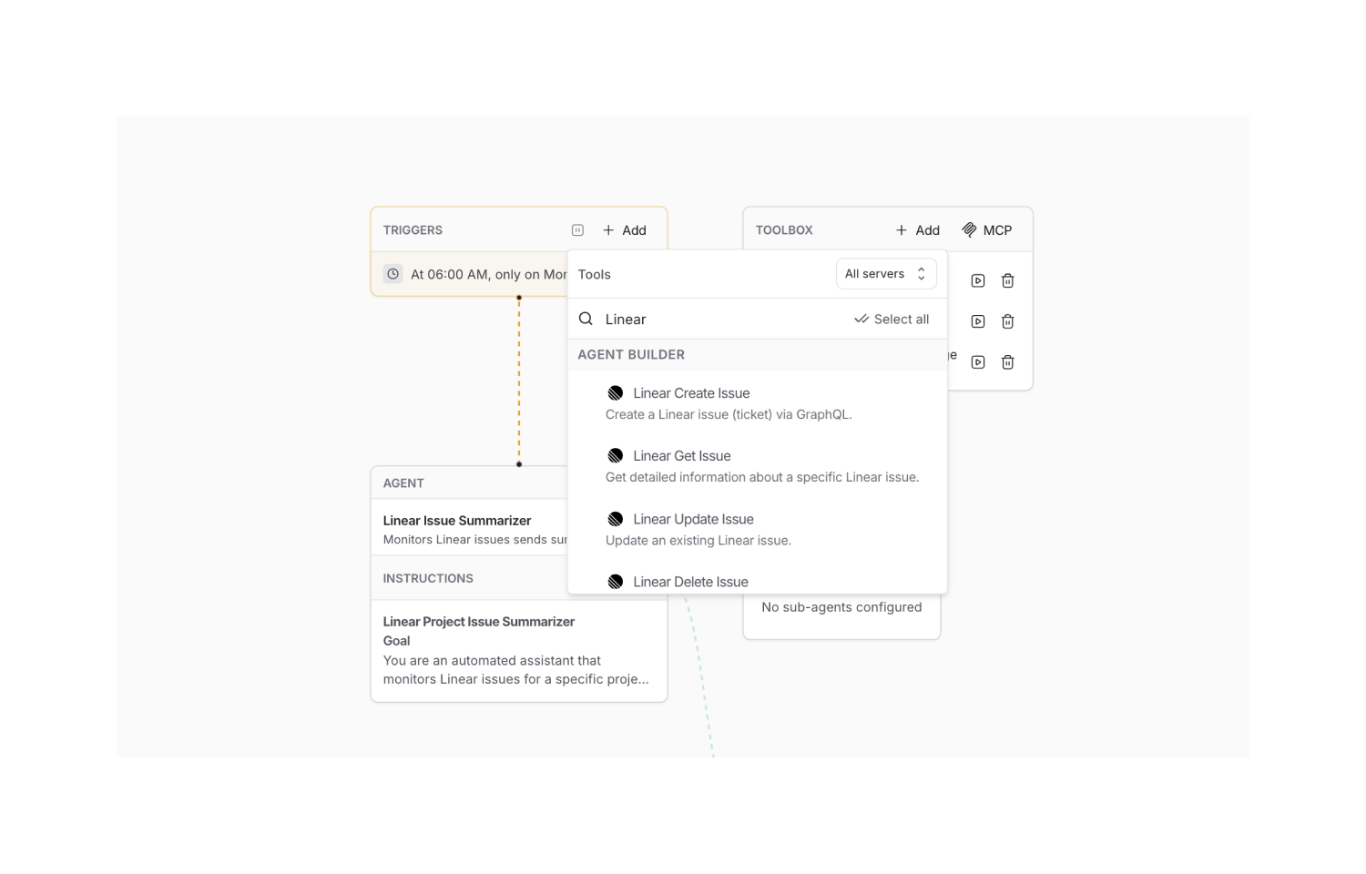 Linear tools in langsmith