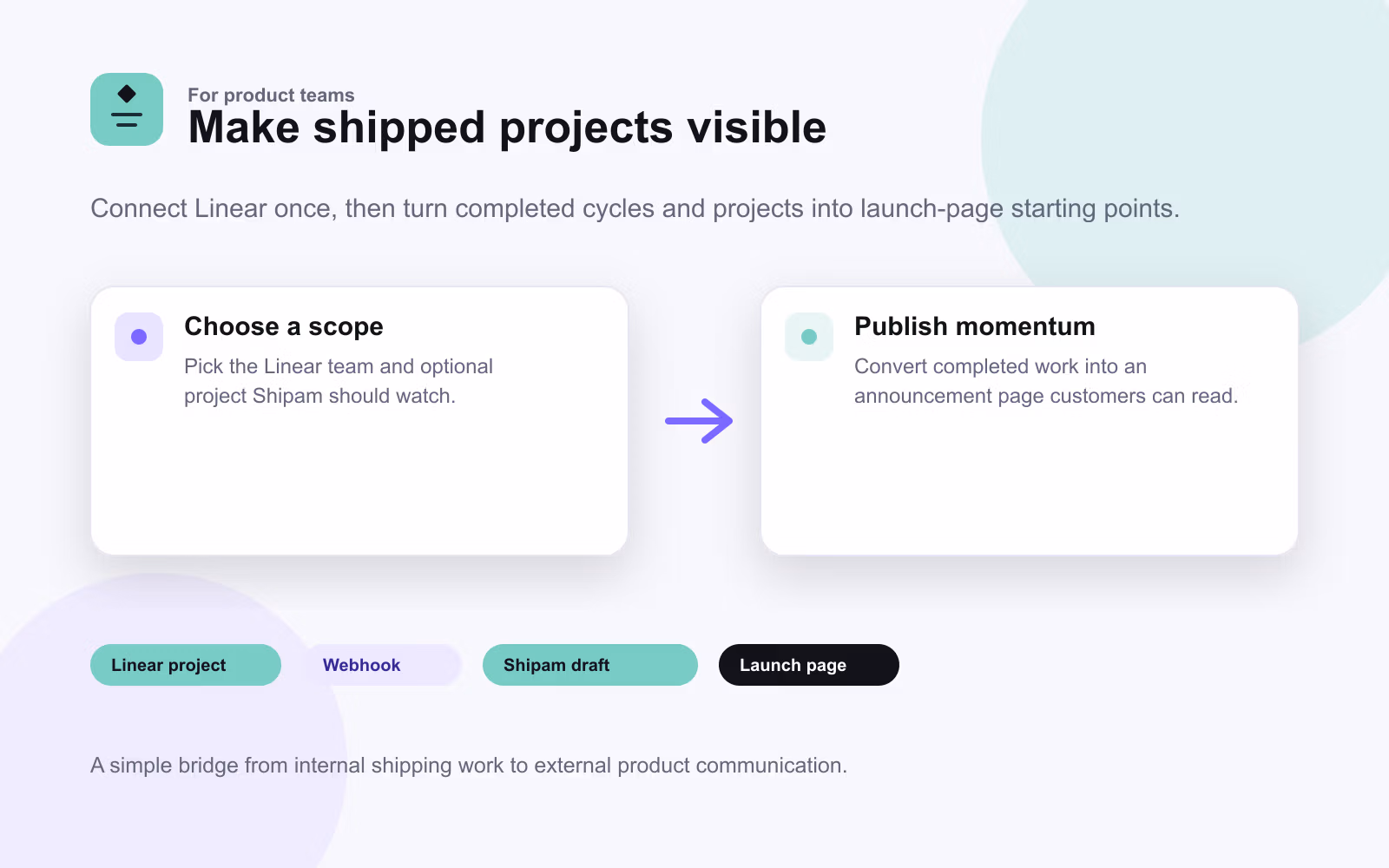 shipam scope to publish example