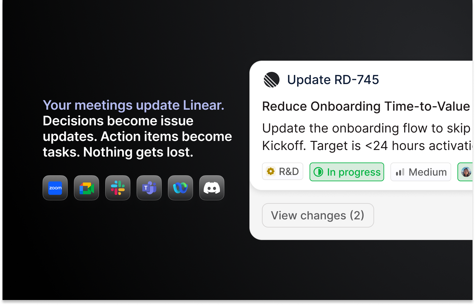 creating a Linear issue from meetings