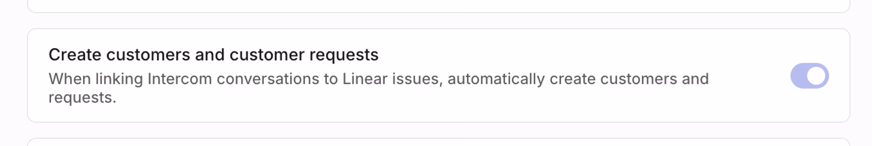 Setting toggle to auto-create customers or requests