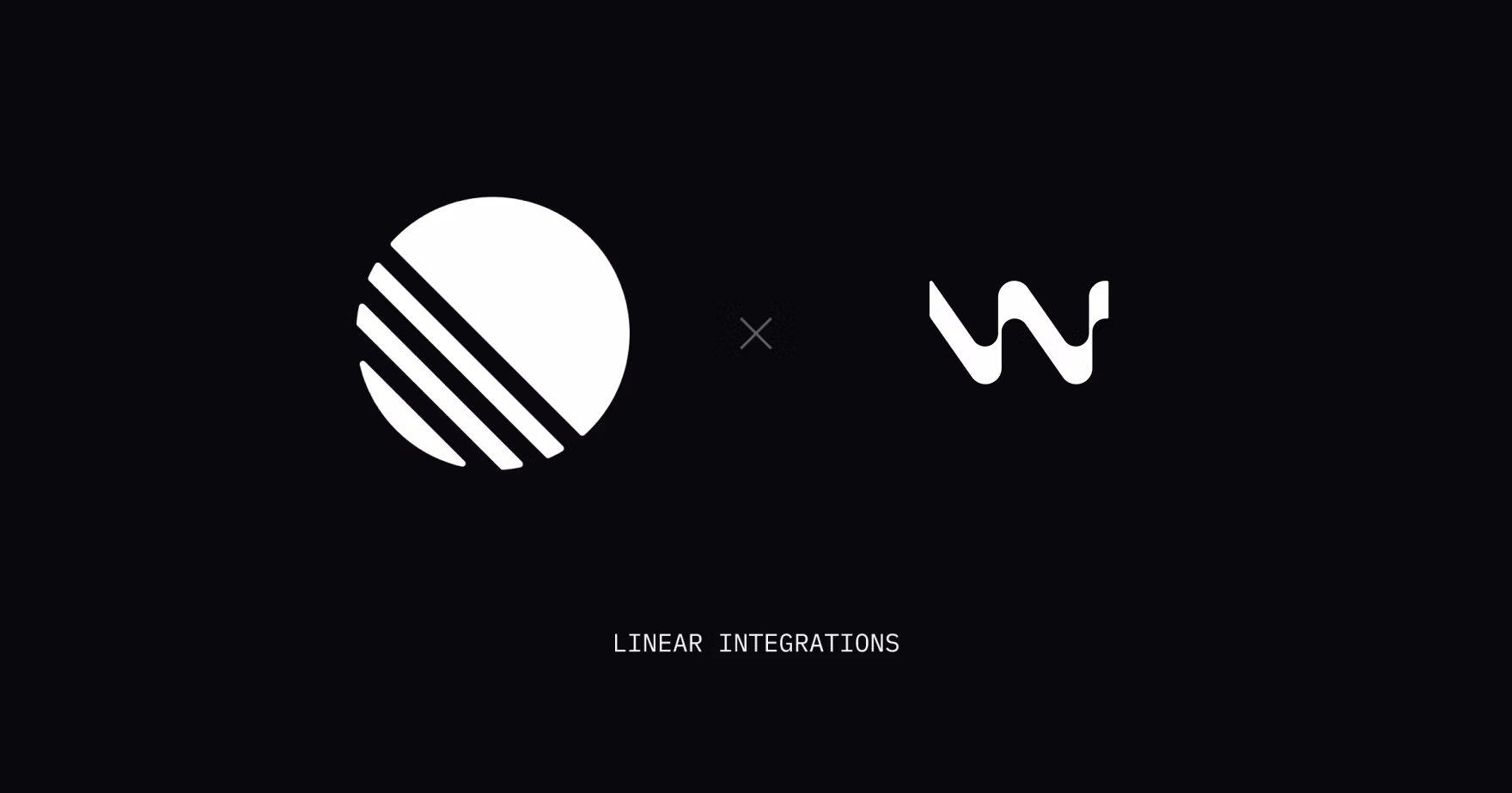 Linear and Windsurf logo on a black background