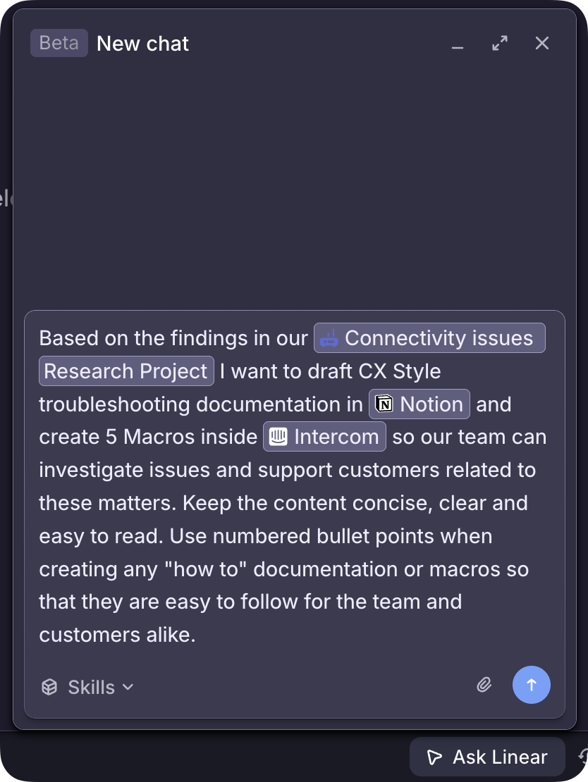 Prompt example for MCP server
