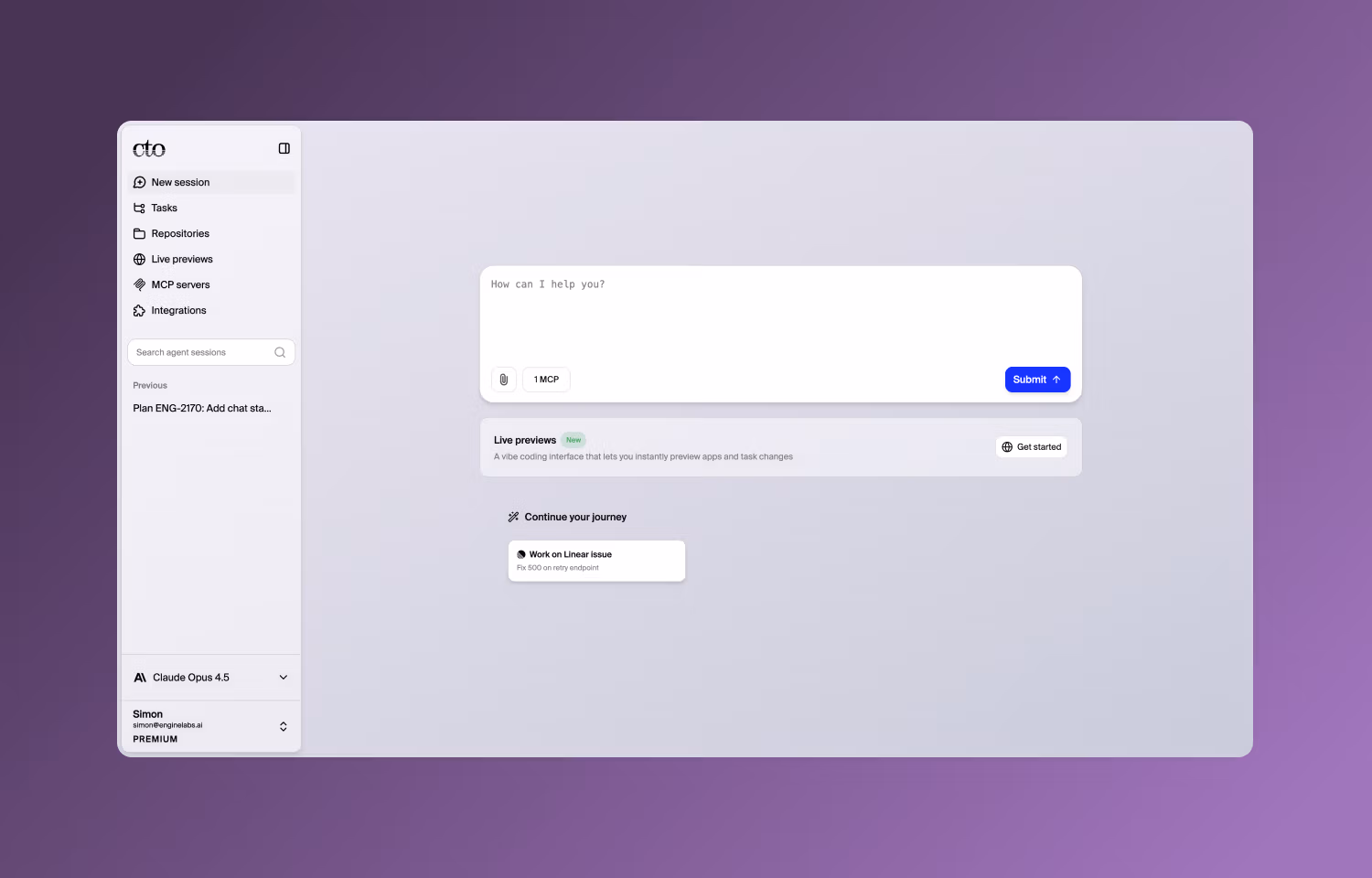 cto.new landing page