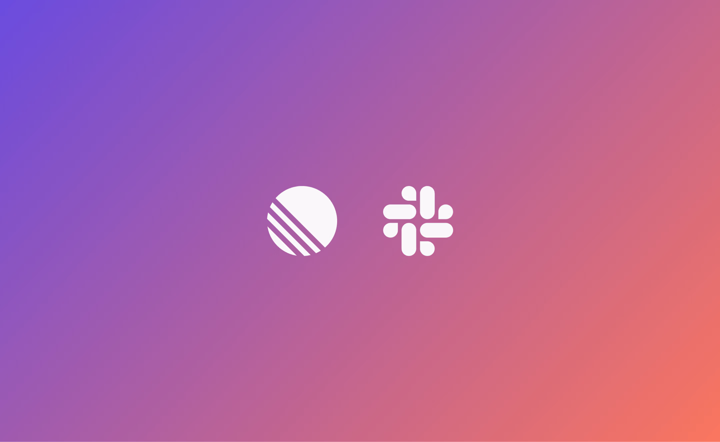 Linear logo and Slack logo