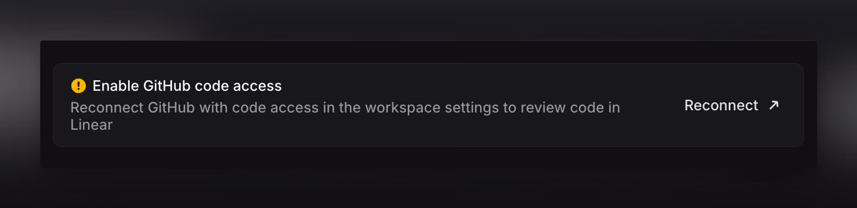 Re-connect your personal Github account