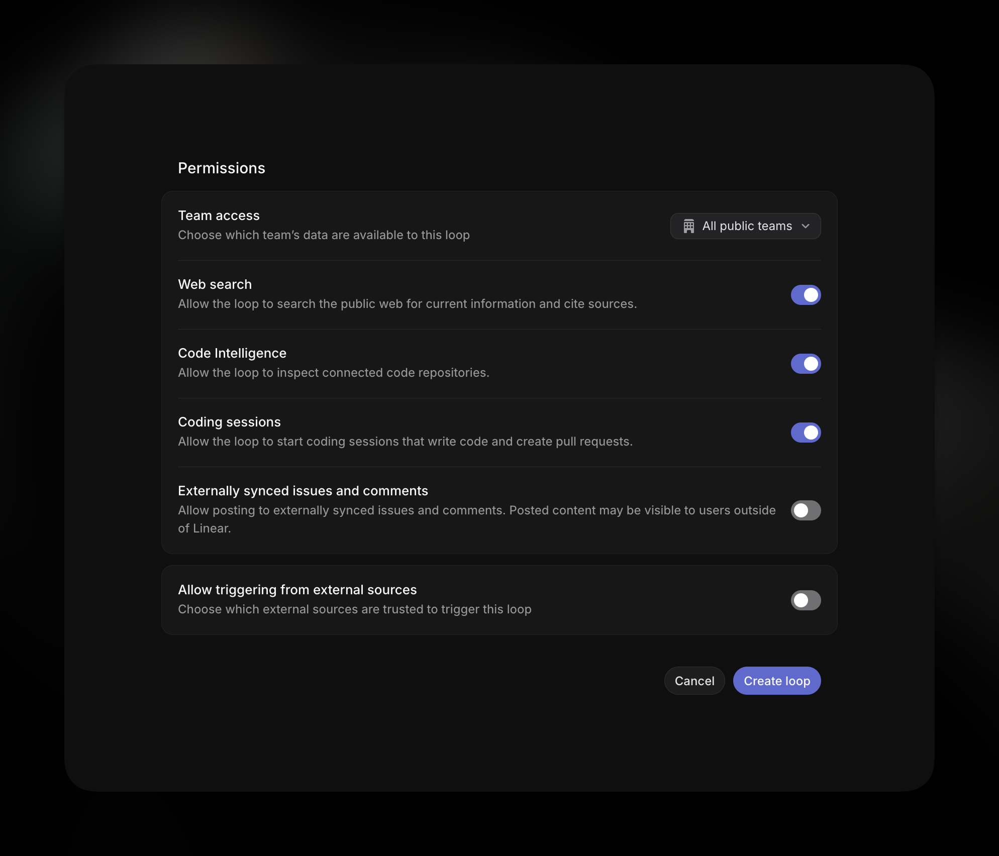 Loop Permissions