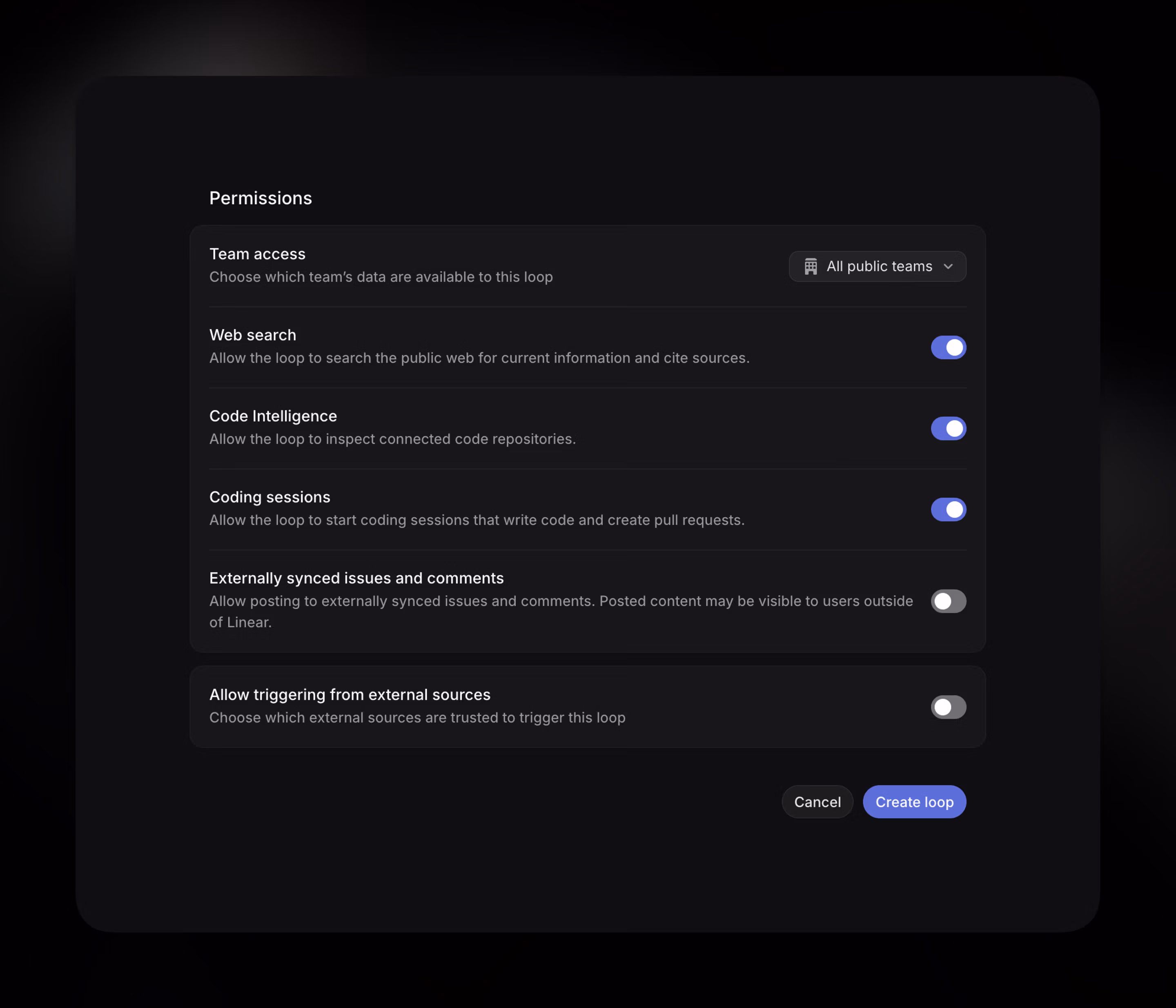 Loop Permissions