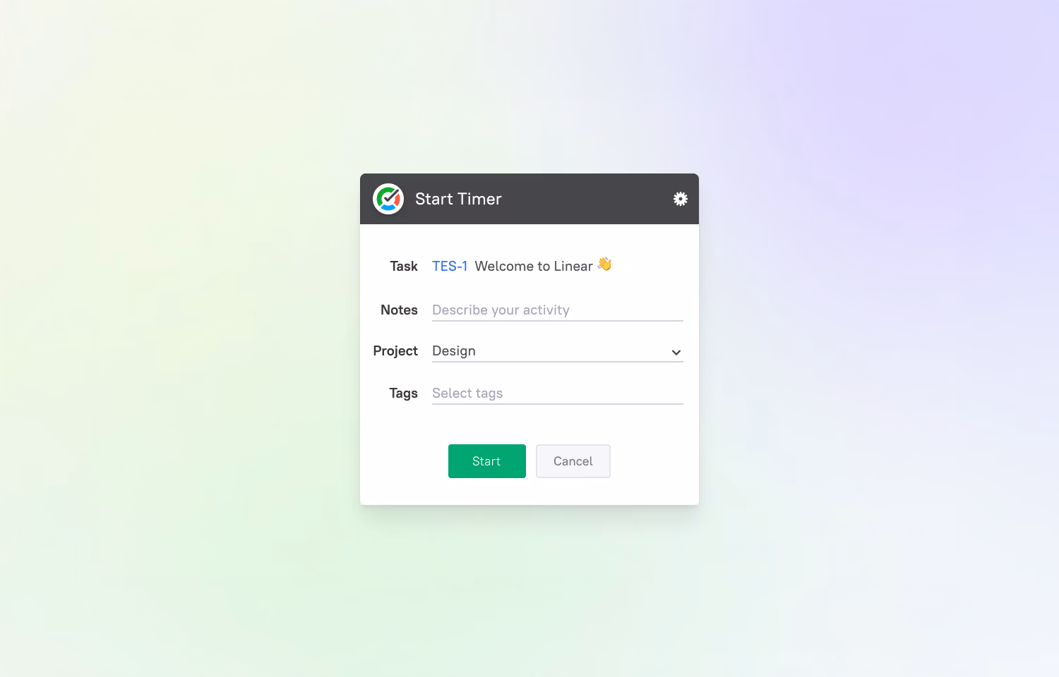 time tracking in Tmetric