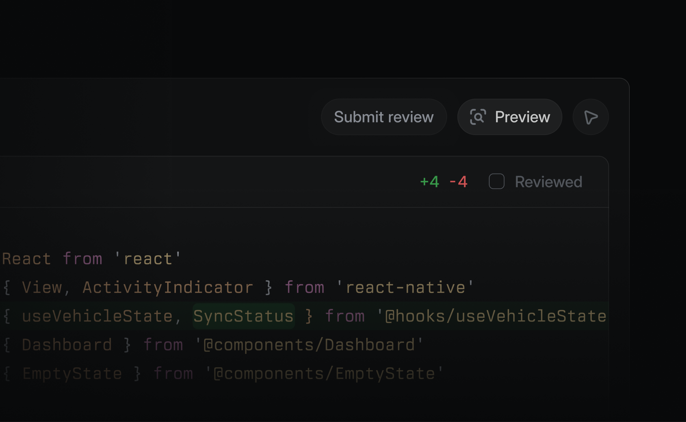 Linear UI showing Preview feature.