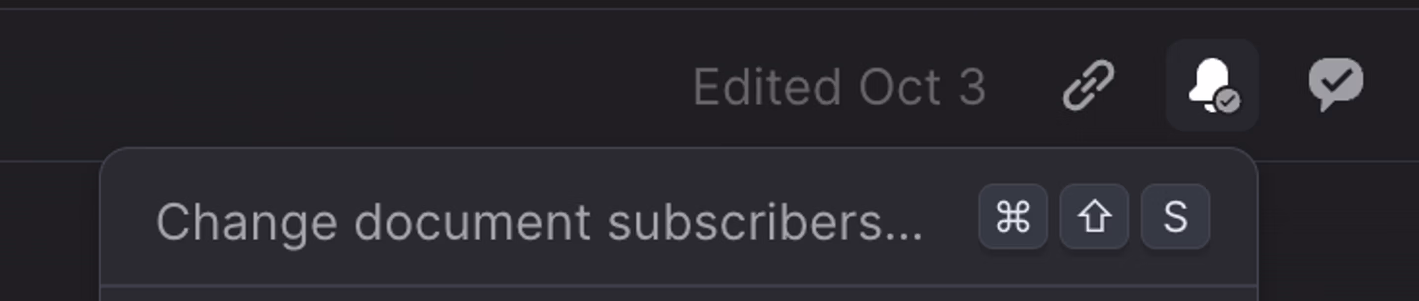 Subscribe members to document