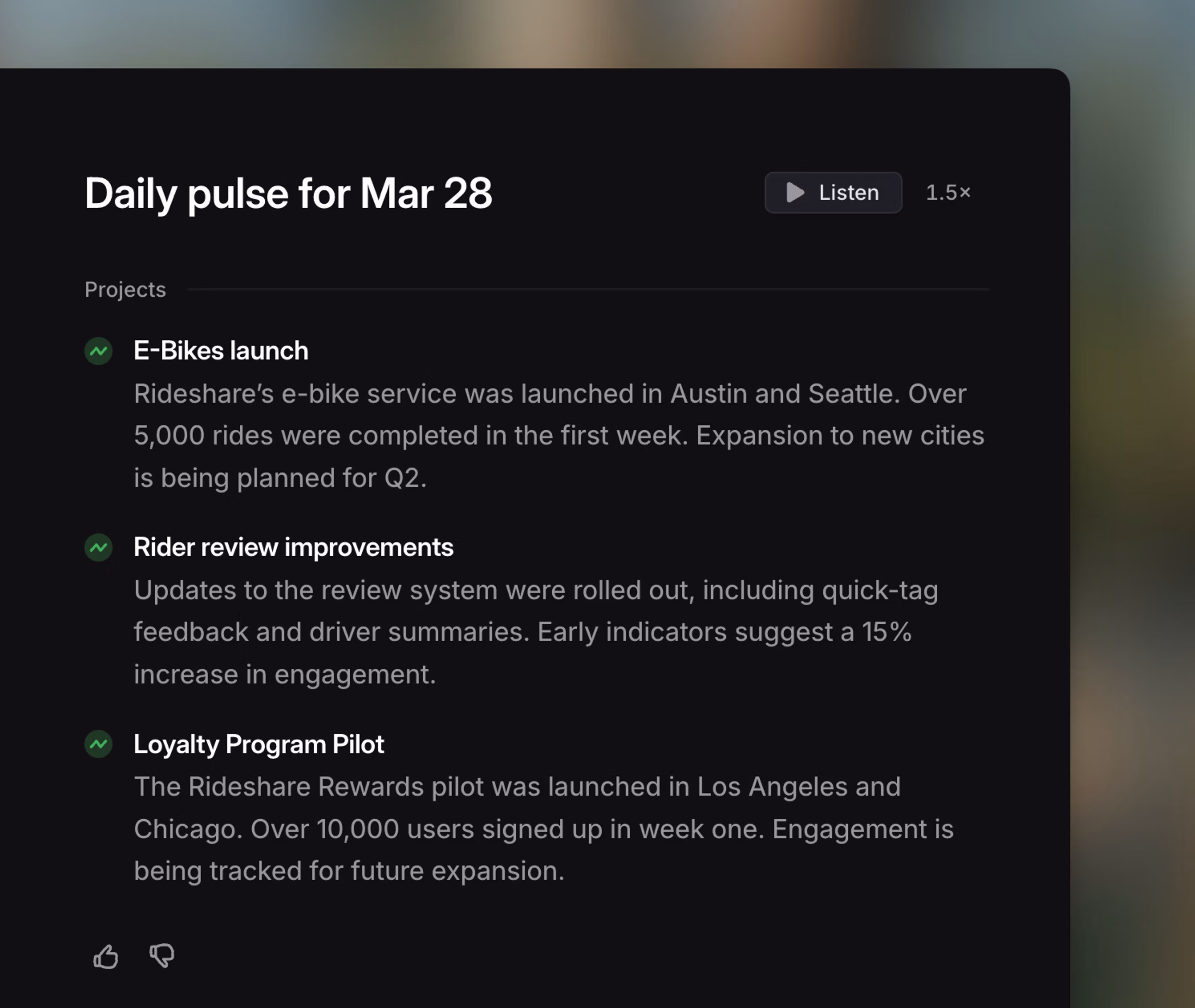 example daily pulse