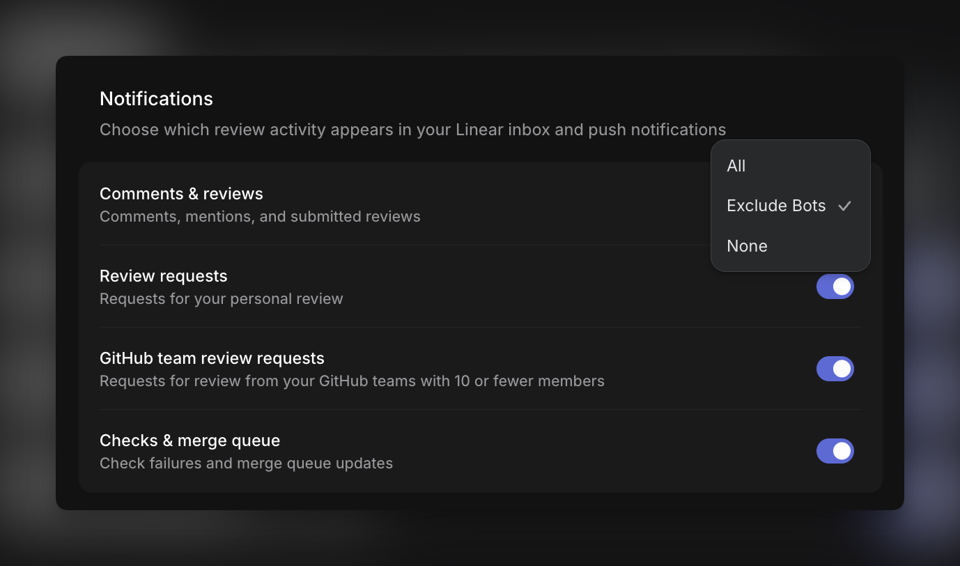 Review notifications
