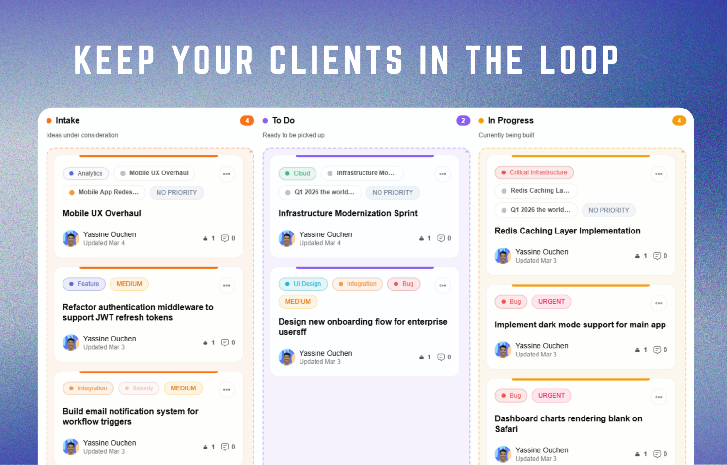 feedvote landing page view