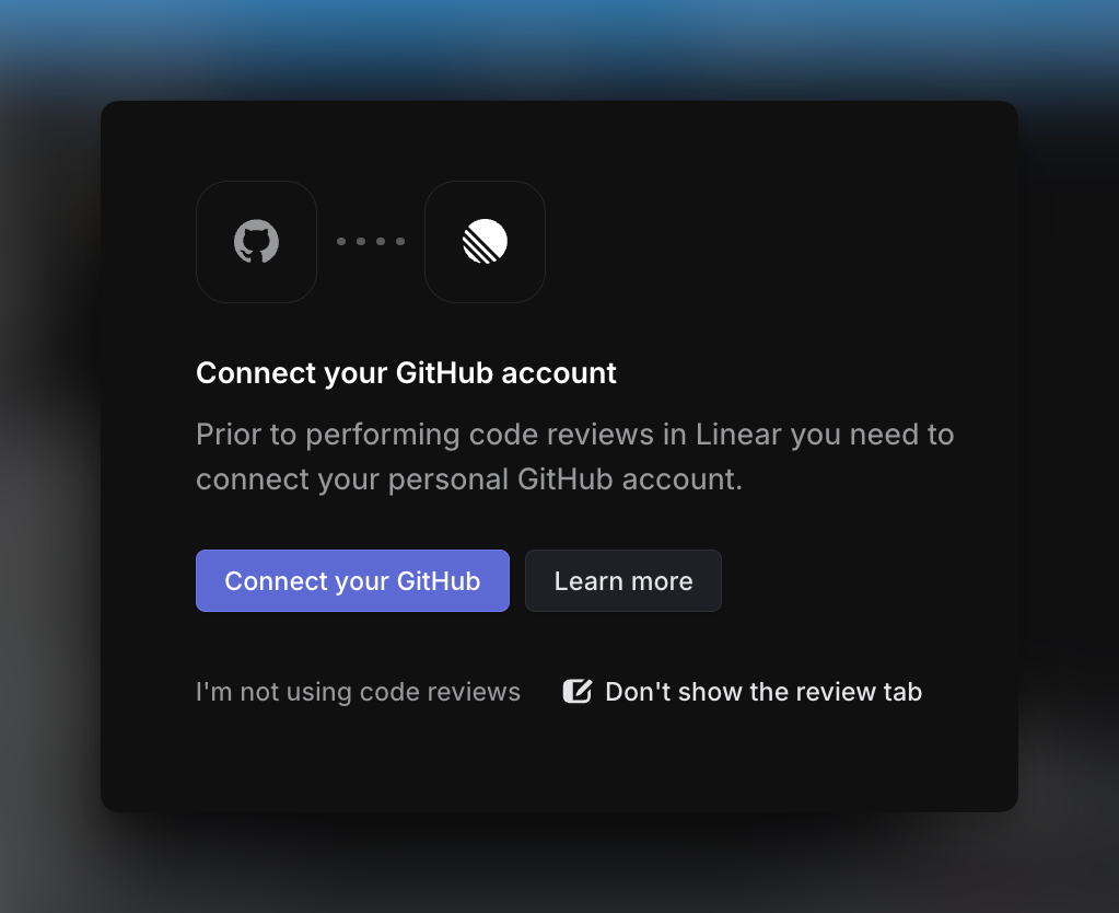 Re-connect your personal Github account