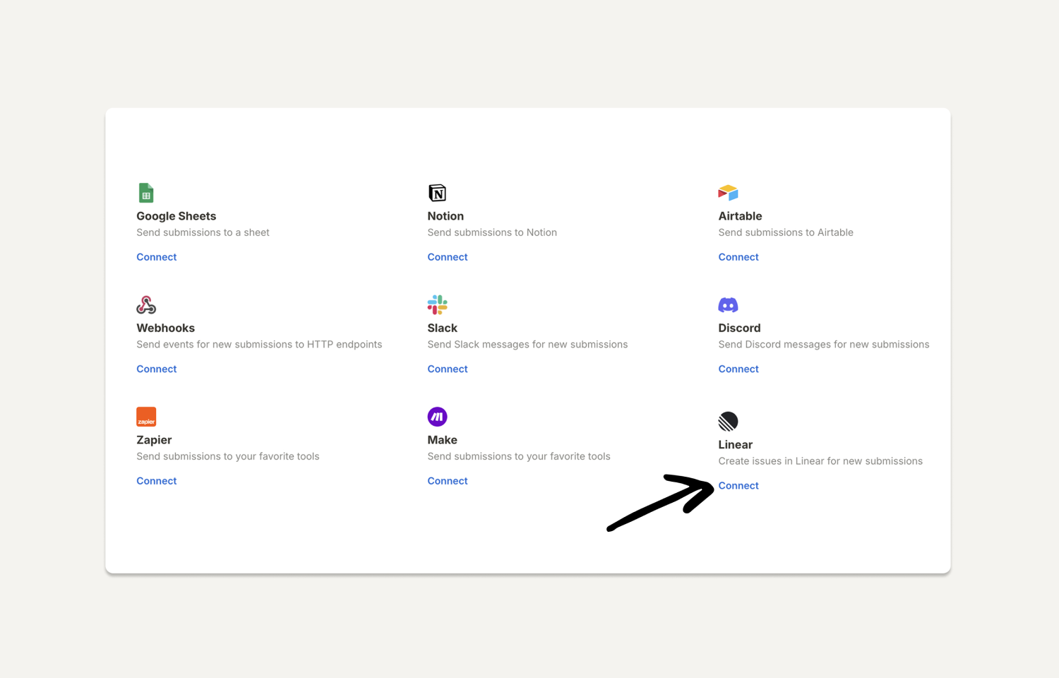 Connect Tally to Linear