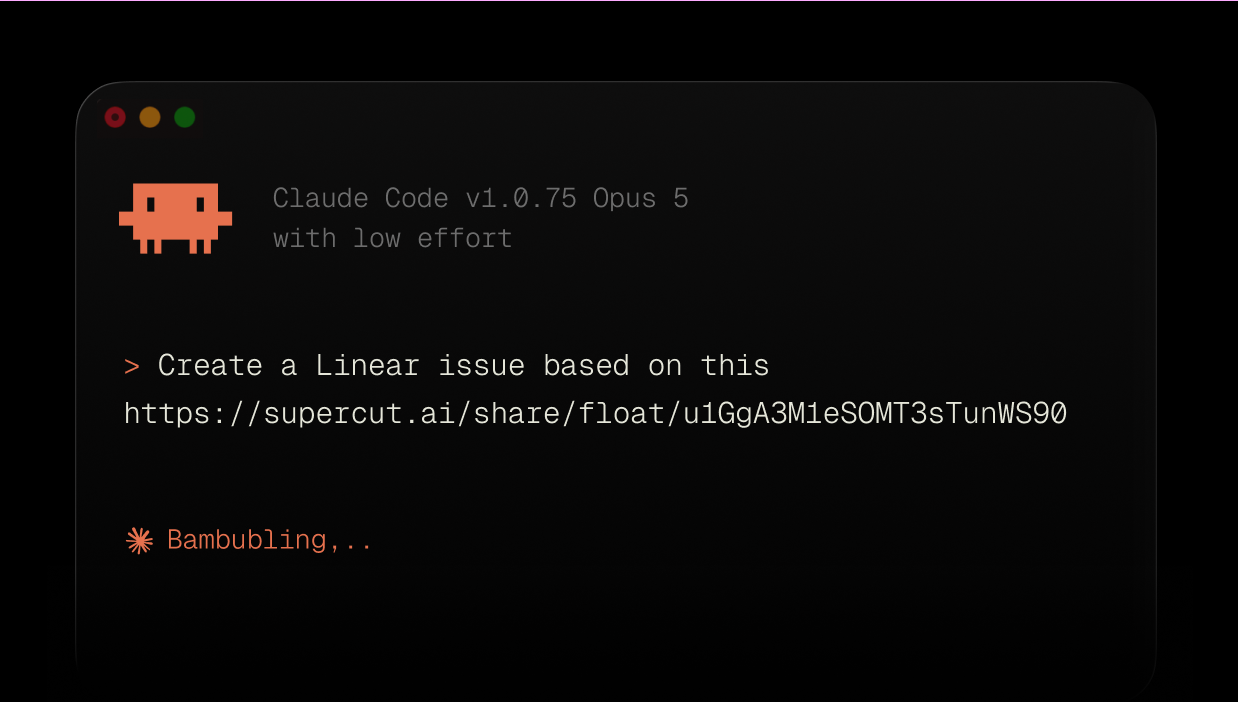 Turn Supercut recordings into Linear issues through the MCP