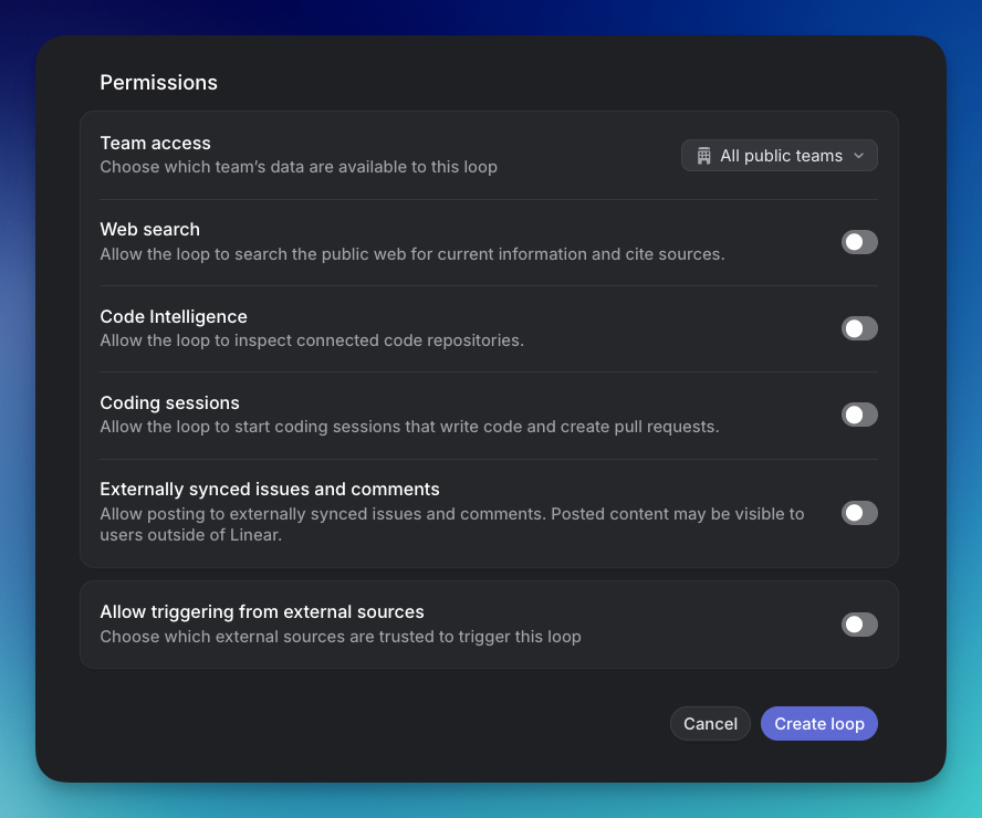 Loop Permissions