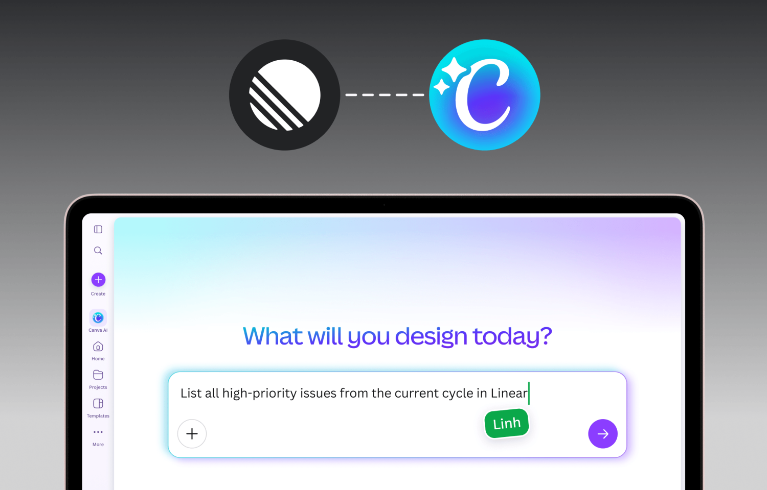 Create and link Linear workflow content directly within Canva
