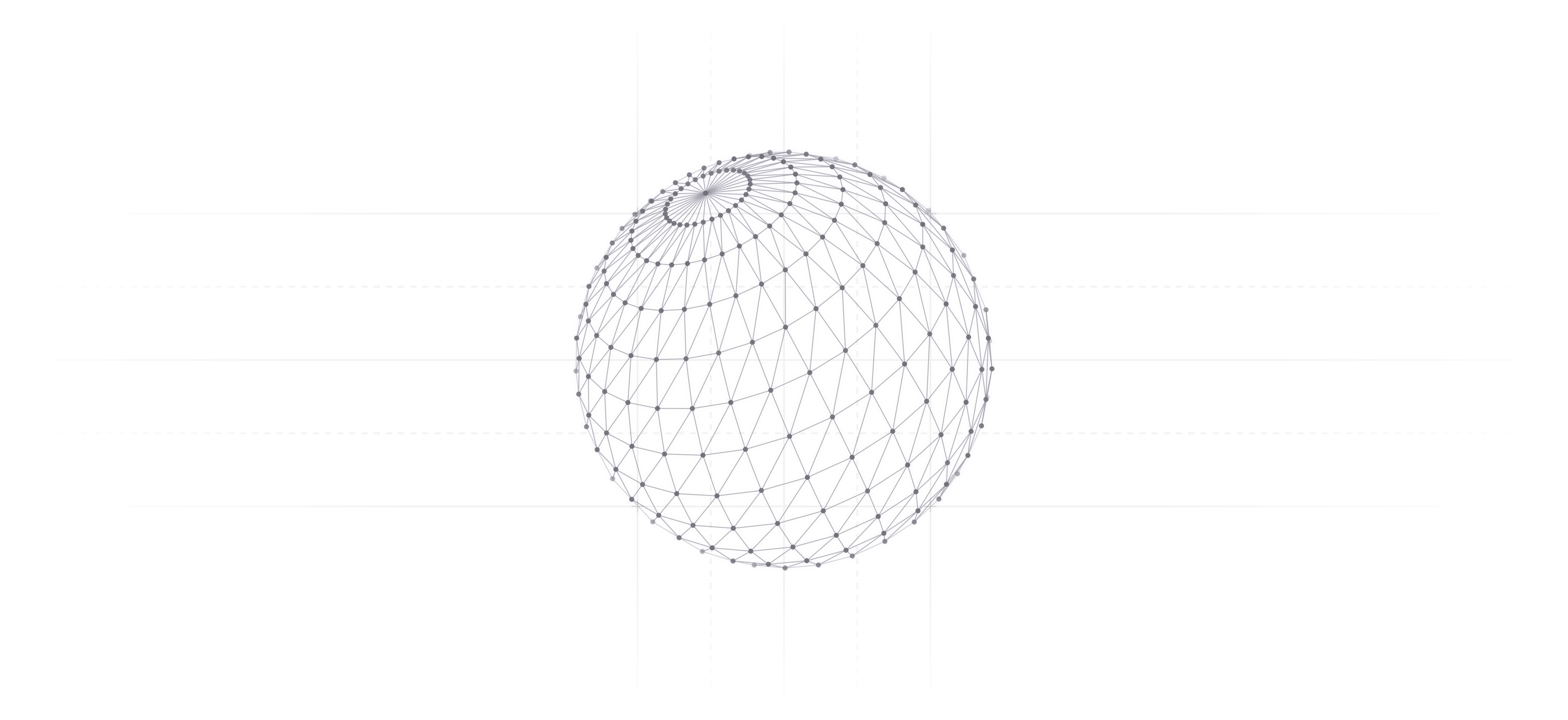 An illustration of a globe with connected dots